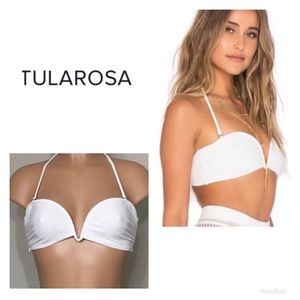 Tularosa ivory Thessy bikini top. NWT